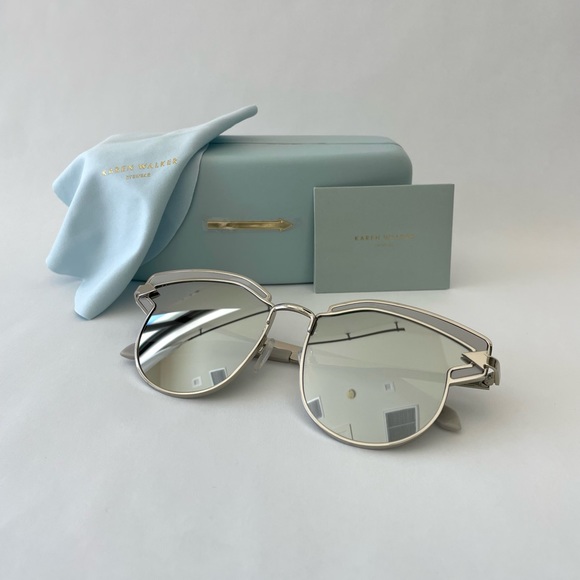 Karen Walker Accessories Nwt Karen Walker Felipe Silver Sunglasses